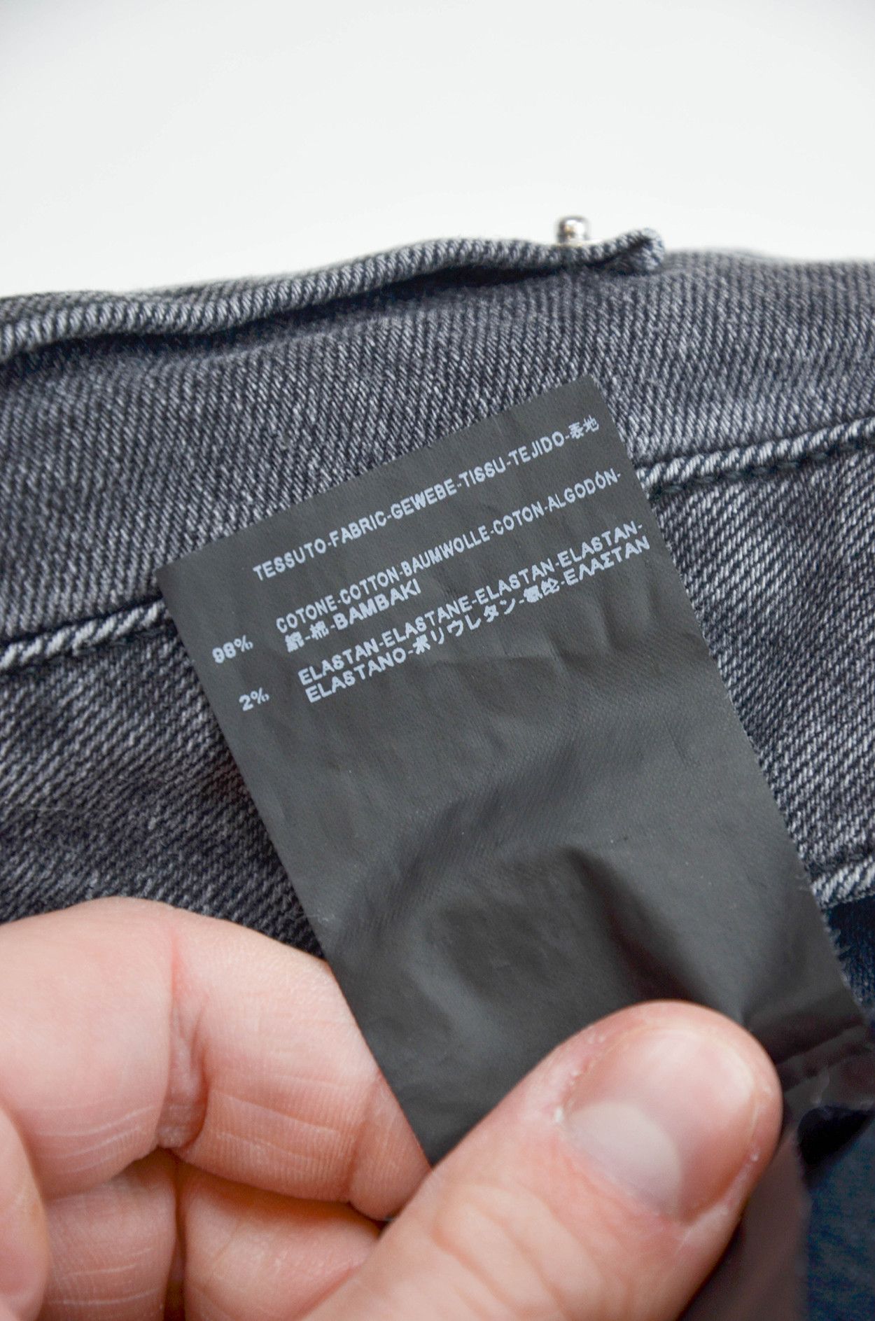Saint Laurent Paris Saint Laurent D01 Skinny Jeans Grey Zip Hem Slim Fit - 30 Size US 30 / EU 46 - 9 Thumbnail