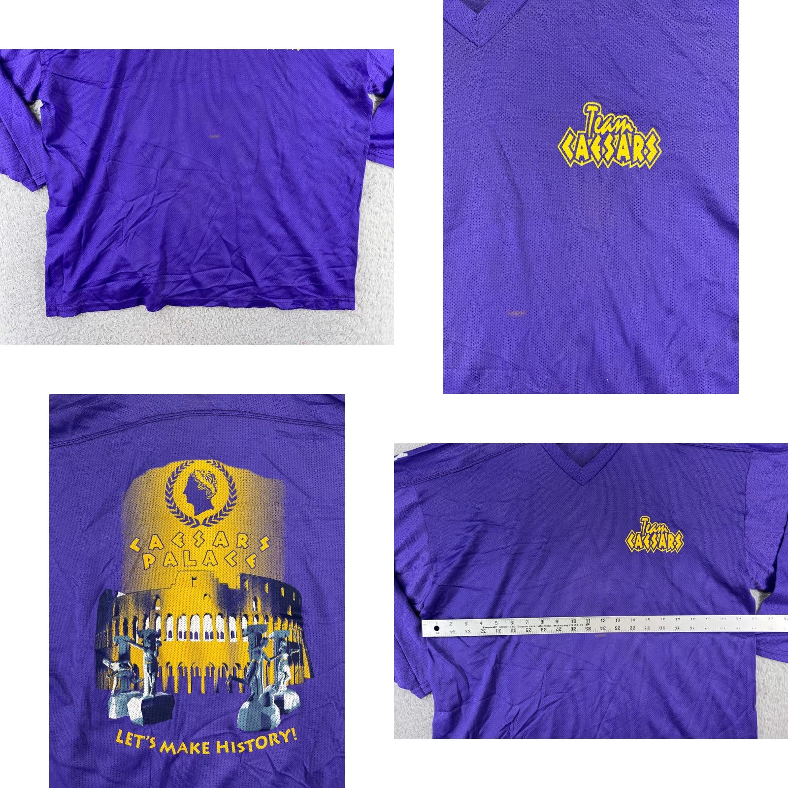 Palace VINTAGE Team Caesars Jersey Shirt Adult M Purple USA Casino Logo 90s Teamwork Athletic Mens Size US M / EU 48-50 / 2 - 8 Thumbnail