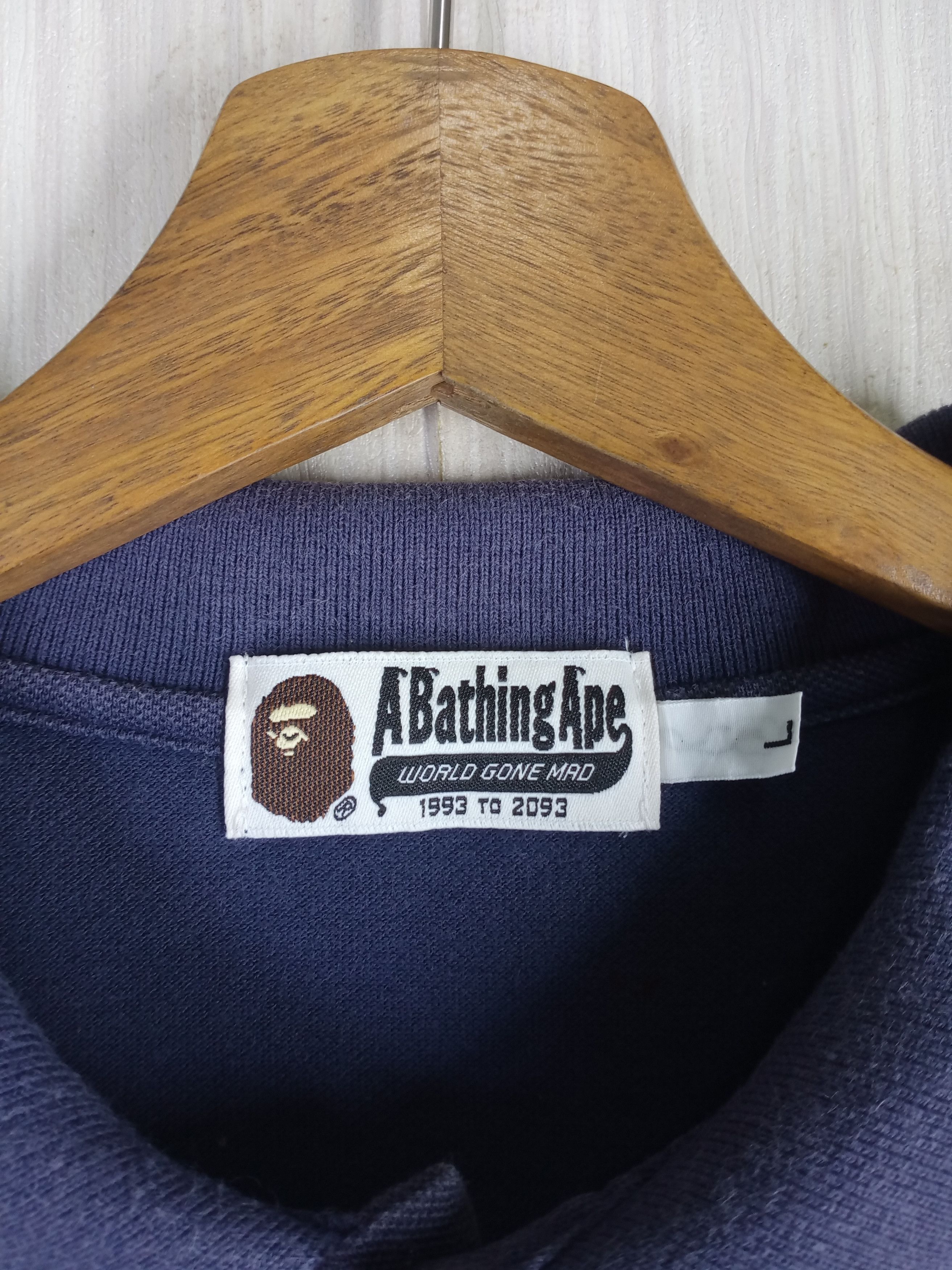 Bape Rare Ape General Gradation Polo Shirt Size US L / EU 52-54 / 3 - 7 Thumbnail