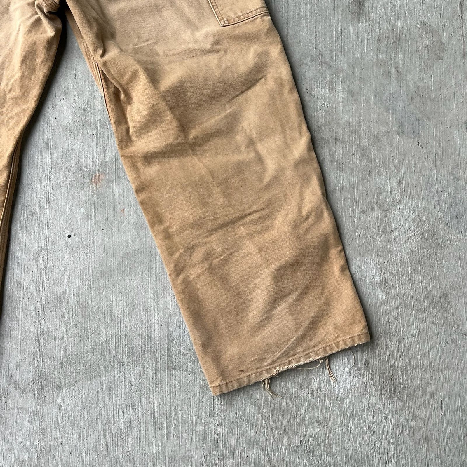Carhartt × Vintage Carhartt faded brown double knee work wear carpenter pants Size US 37 - 9 Thumbnail