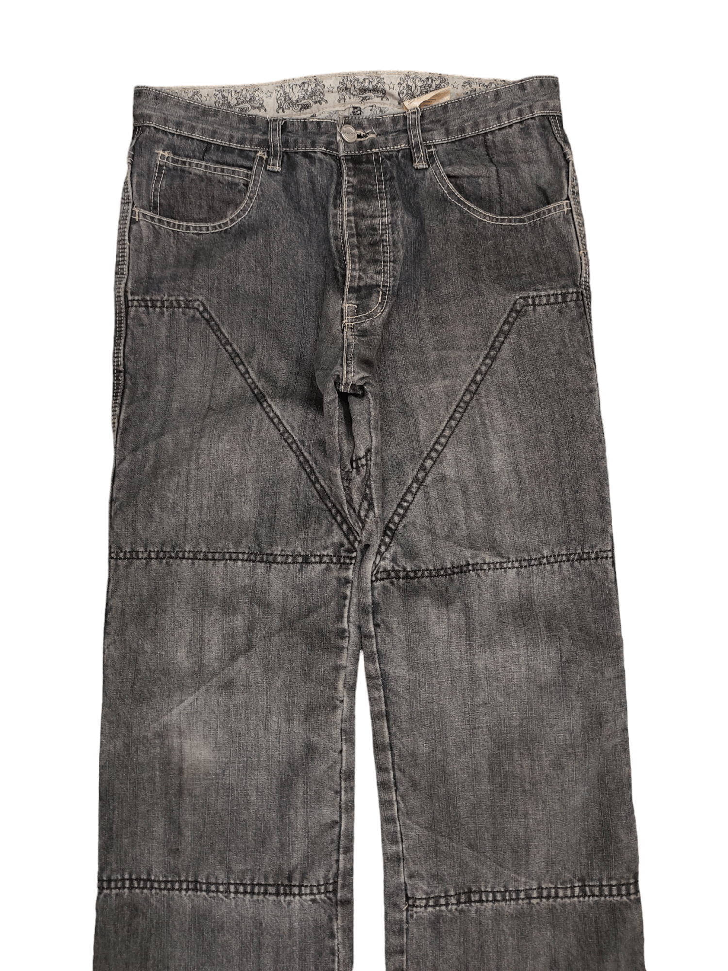JNCO Loose Jeans Hornee Kevlar Wide Leg Streetwear Y2k Size US 31 - 10 Thumbnail