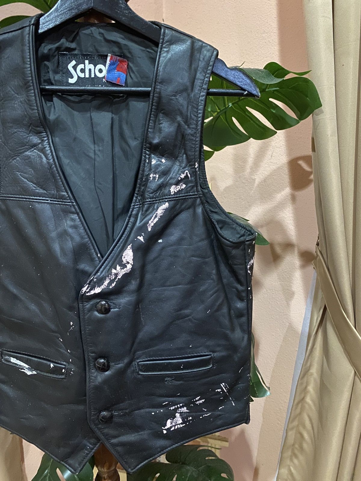 Schott Vintage Schott NYC Black Leather Vest - Made in USA - Size S Size US S / EU 44-46 / 1 - 4 Thumbnail