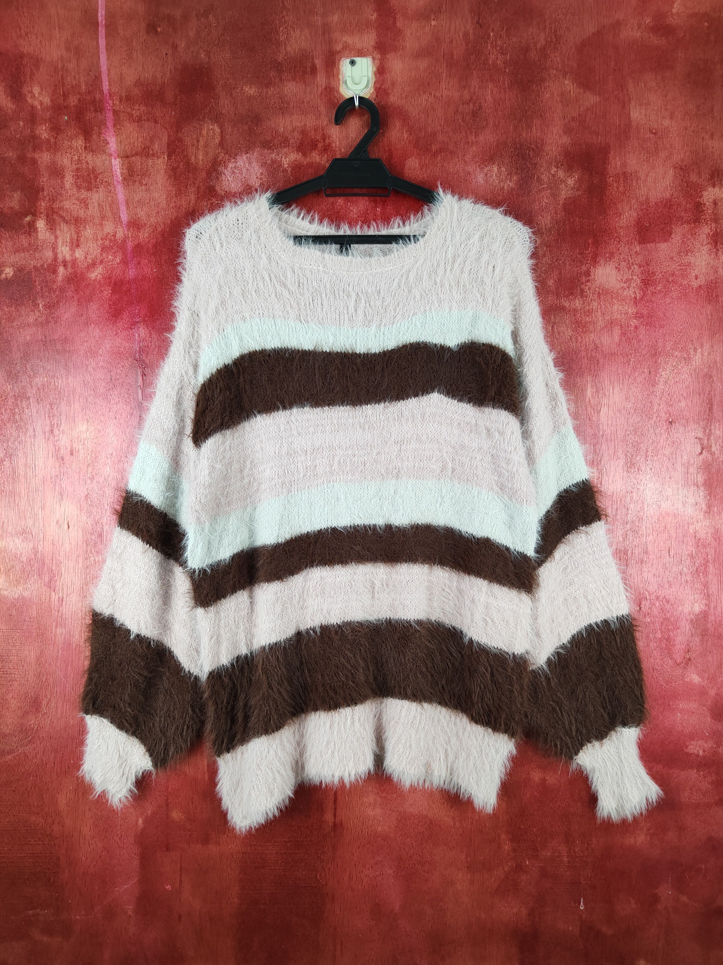 Avantgarde 💥 Saltanse Pink Brown Fur Mohair Knitwear