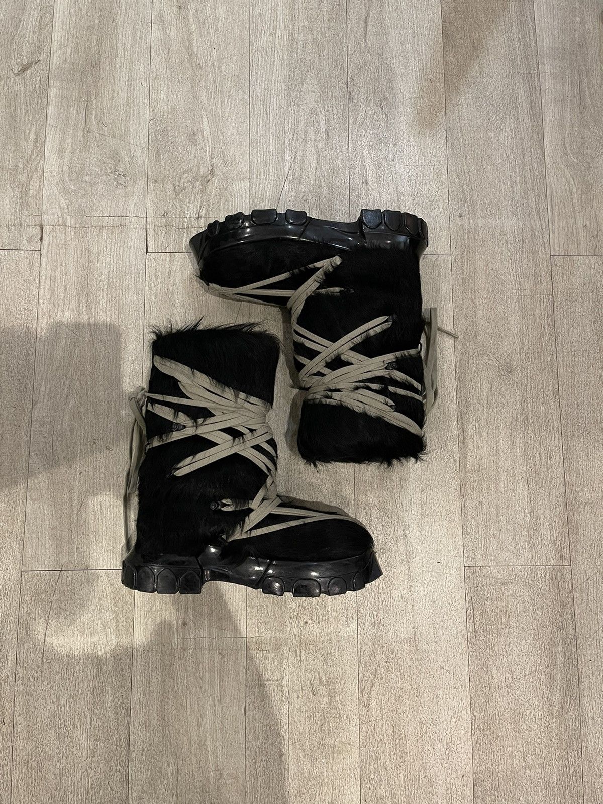 Rick Owens Rick Owens Lunar Pony Hair Tractor Boots Grailed