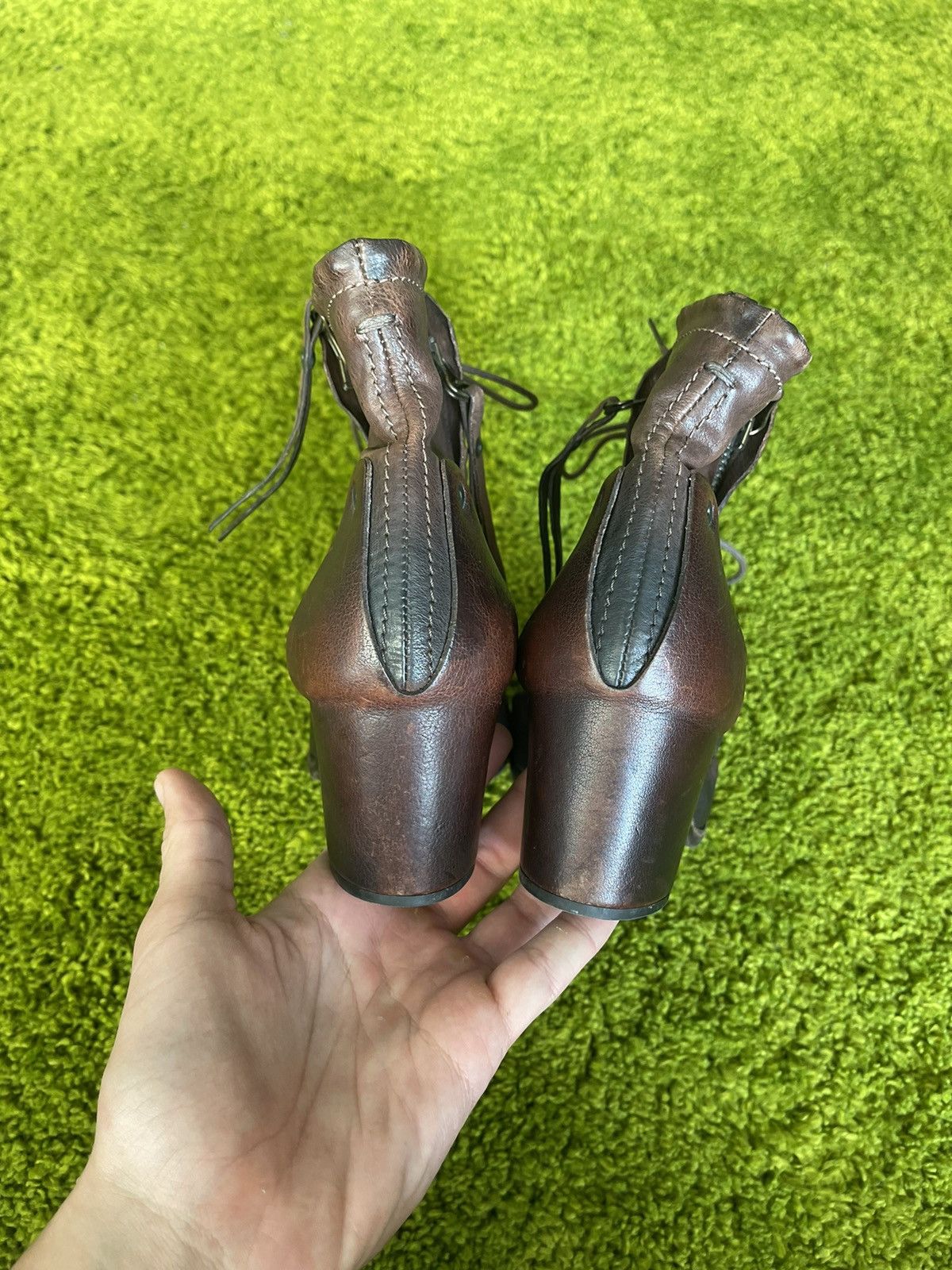 A.S.98 × Designer Airsteps avant garde real leather boots Size US 10 / IT 40 - 4 Thumbnail