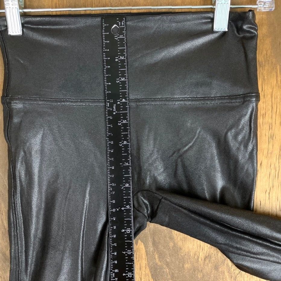 Spanx Spanx Womens Pants Black Faux Leather Pull On Skinny Leggings Stretch Small Size 28" / US 6 / IT 42 - 7 Thumbnail