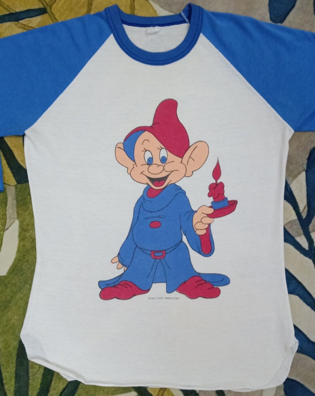 Cartoon Network × Disney × Vintage Vintage 70s Snow White Dopey Raglan T-shirt Size S / US 4 / IT 40 - 4 Thumbnail