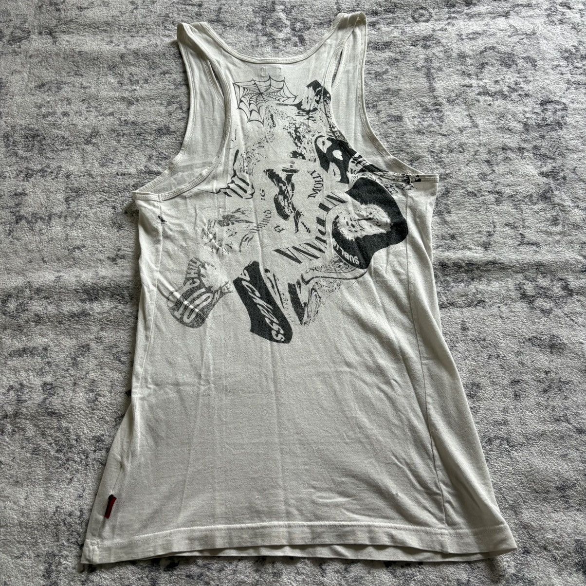 Pre-owned If Six Was Nine X Le Grande Bleu L G B Lgb Lsd Rock Spiderweb Tank Top Shirt White | Size 1