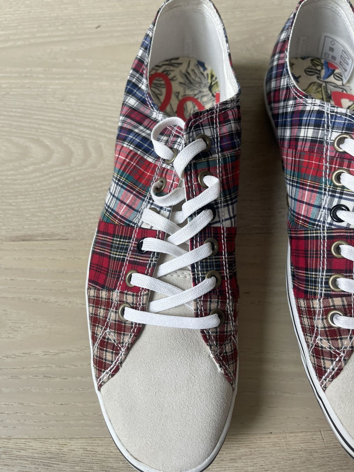 Paul Smith DS Paul Smith Musa Sneakers Red Tartan Multi UK7/US8 Men’s Size US 8 / EU 41 - 2 Thumbnail