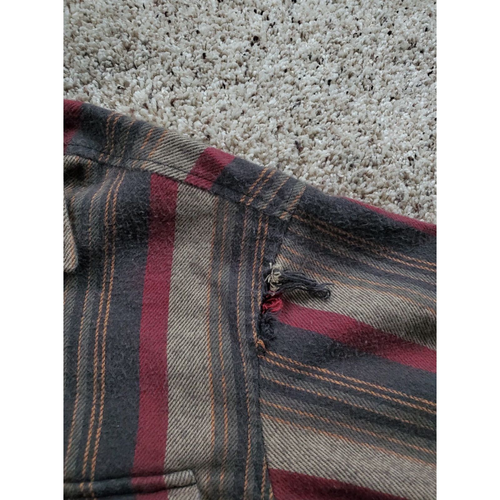 Quiksilver VINTAGE Quiksilver Shirt Mens Small Brown Red Striped Button Up Made in USA 90s Size US S / EU 44-46 / 1 - 5 Thumbnail
