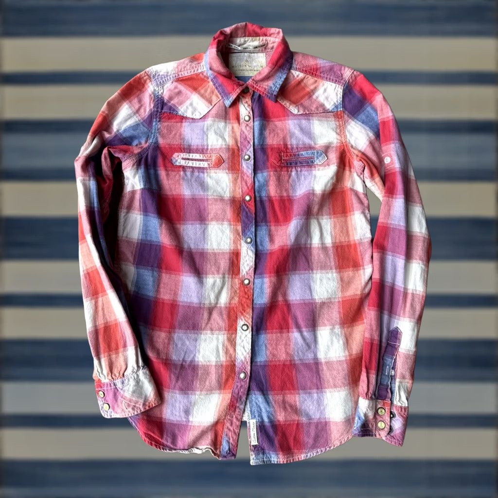 Maison Scotch Maison Scotch Peral Snap Plaid Flannel Shirt Women's 1 Multicolor Cotton-Polyester Button-Up Casual Travel Modern Classic Mens Womens Girls Boys Size XS / US 0-2 / IT 36-38 - 1 Thumbnail