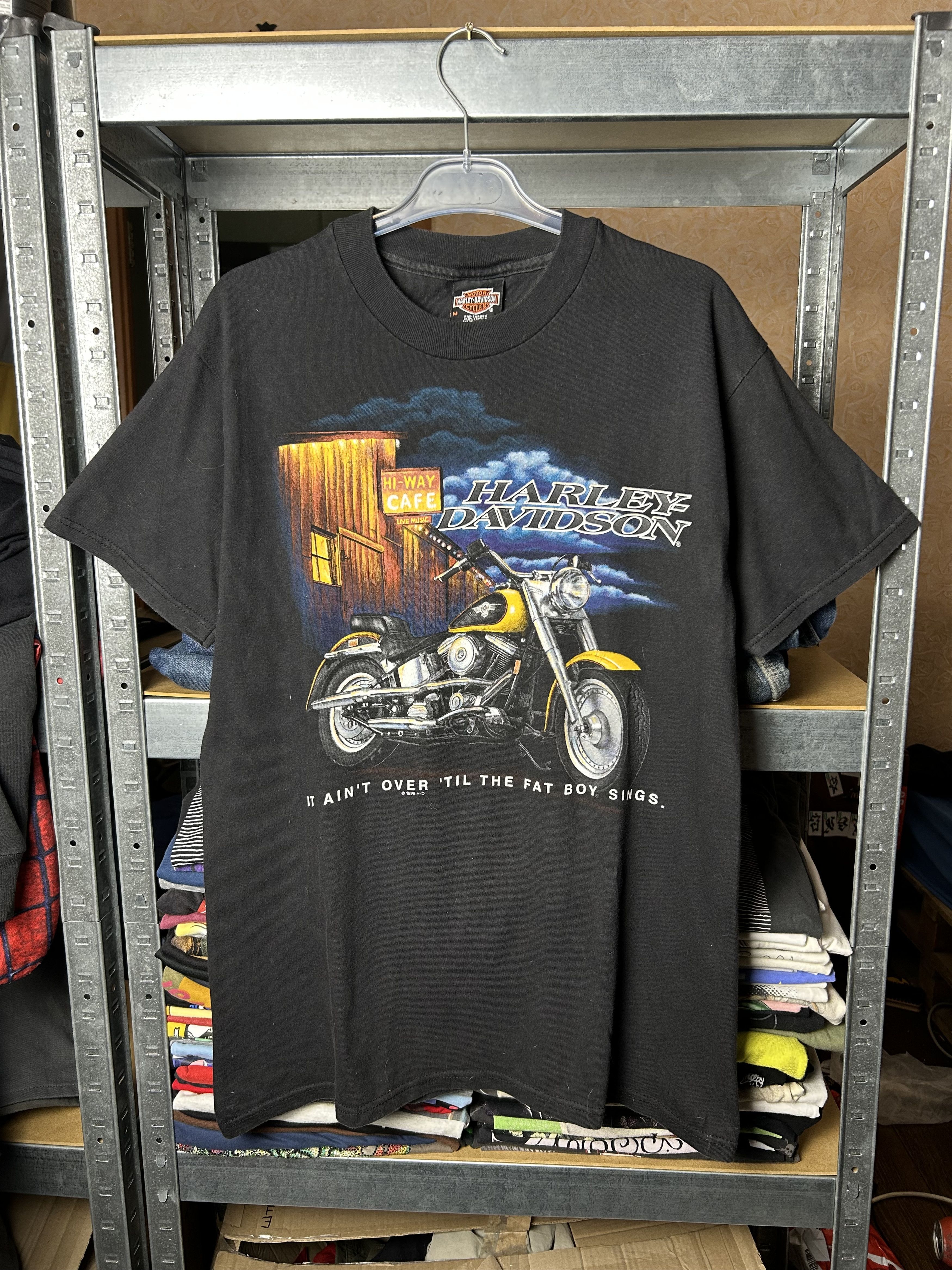 Harley Davidson Vintage 1996 Harley Davidson Santa Barbara California Tshirt Size US M / EU 48-50 / 2 - 1 Thumbnail