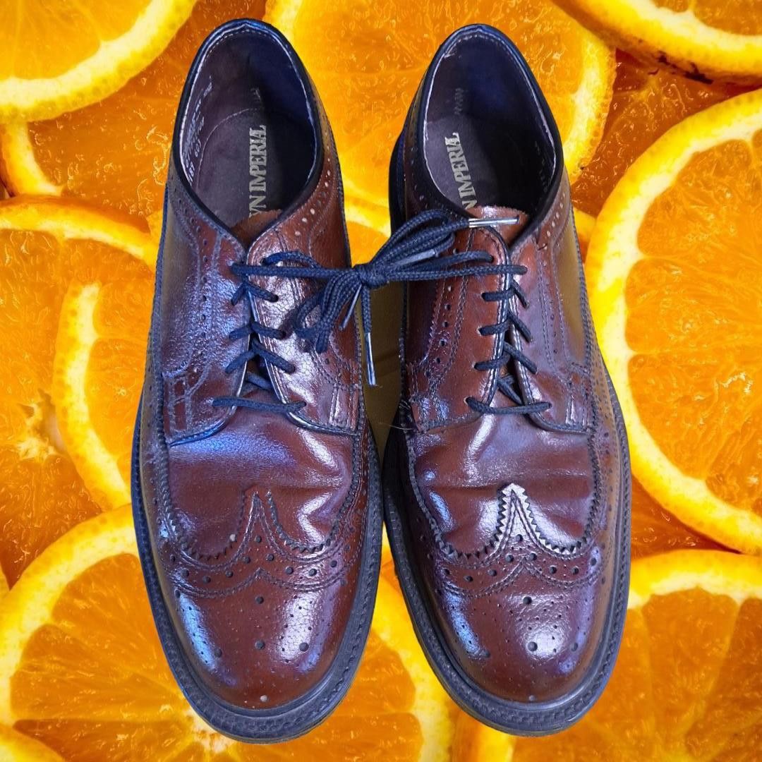 Other Crown Imperial Cherry Brown Lace Up Wingtip Oxfords Size 9 1 Size US 9.5 / EU 42-43 - 1 Thumbnail