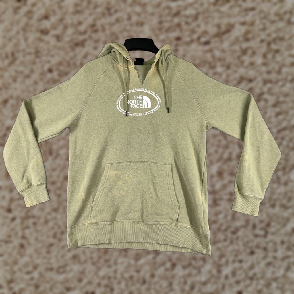 The North Face VINTAGE The North Face Hoodie Shirt Women M Green Logo Pocket Small Flaw Size M / US 6-8 / IT 42-44 - 1 Thumbnail