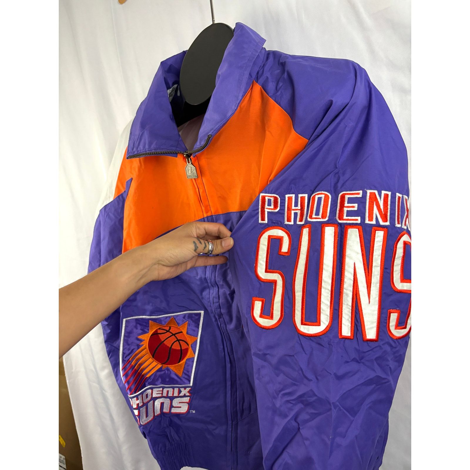 Logo Athletic VTG 90s NBA Phoenix Suns Sharktooth Windbreaker Jacket L NWT Size US L / EU 52-54 / 3 - 12 Thumbnail