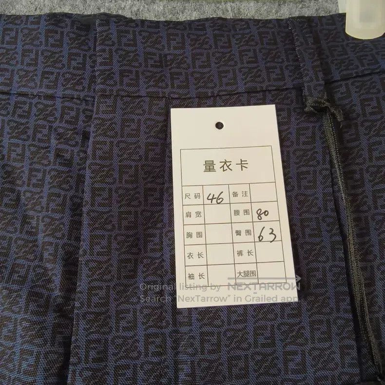 Fendi Fendi Deep blue all-over print casual shorts Size 30" / US 8 / IT 44 - 5 Thumbnail