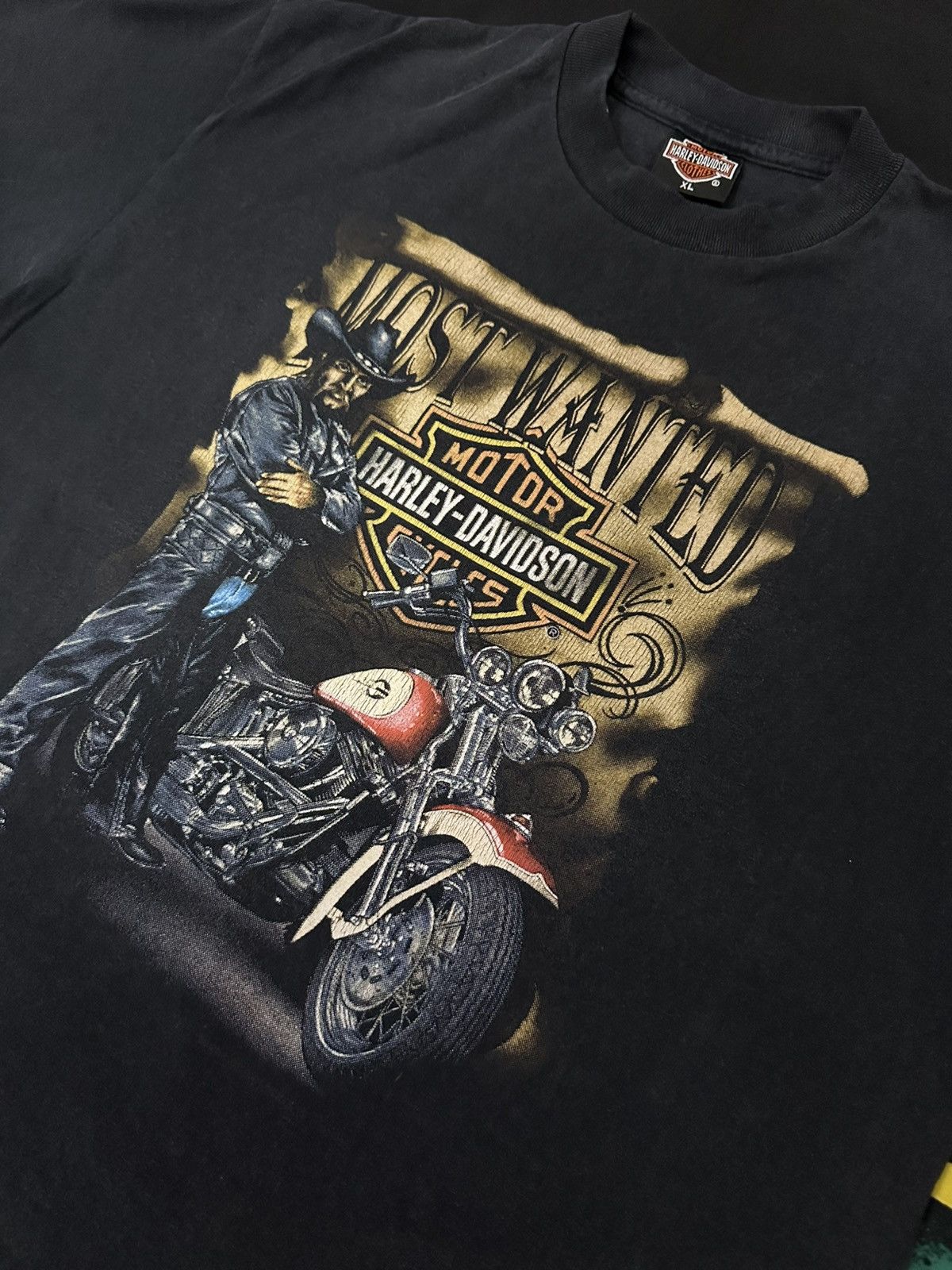Harley Davidson Vintage Rare Harley Davidson 3D Emblem Hog 90’s singlestitch Size US XL / EU 56 / 4 - 2 Thumbnail