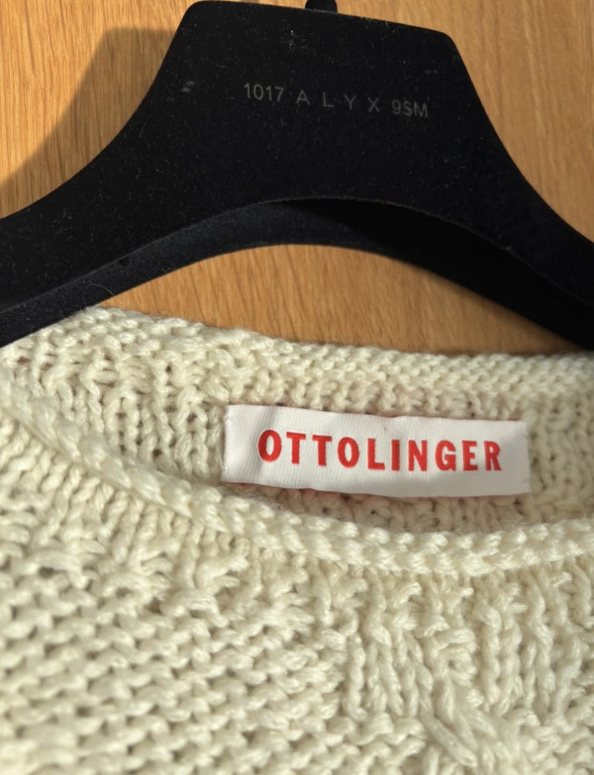 Ottolinger Hand knit Beige/Cream Distressed Sweater Size XL / US 12-14 / IT 48-50 - 4 Thumbnail