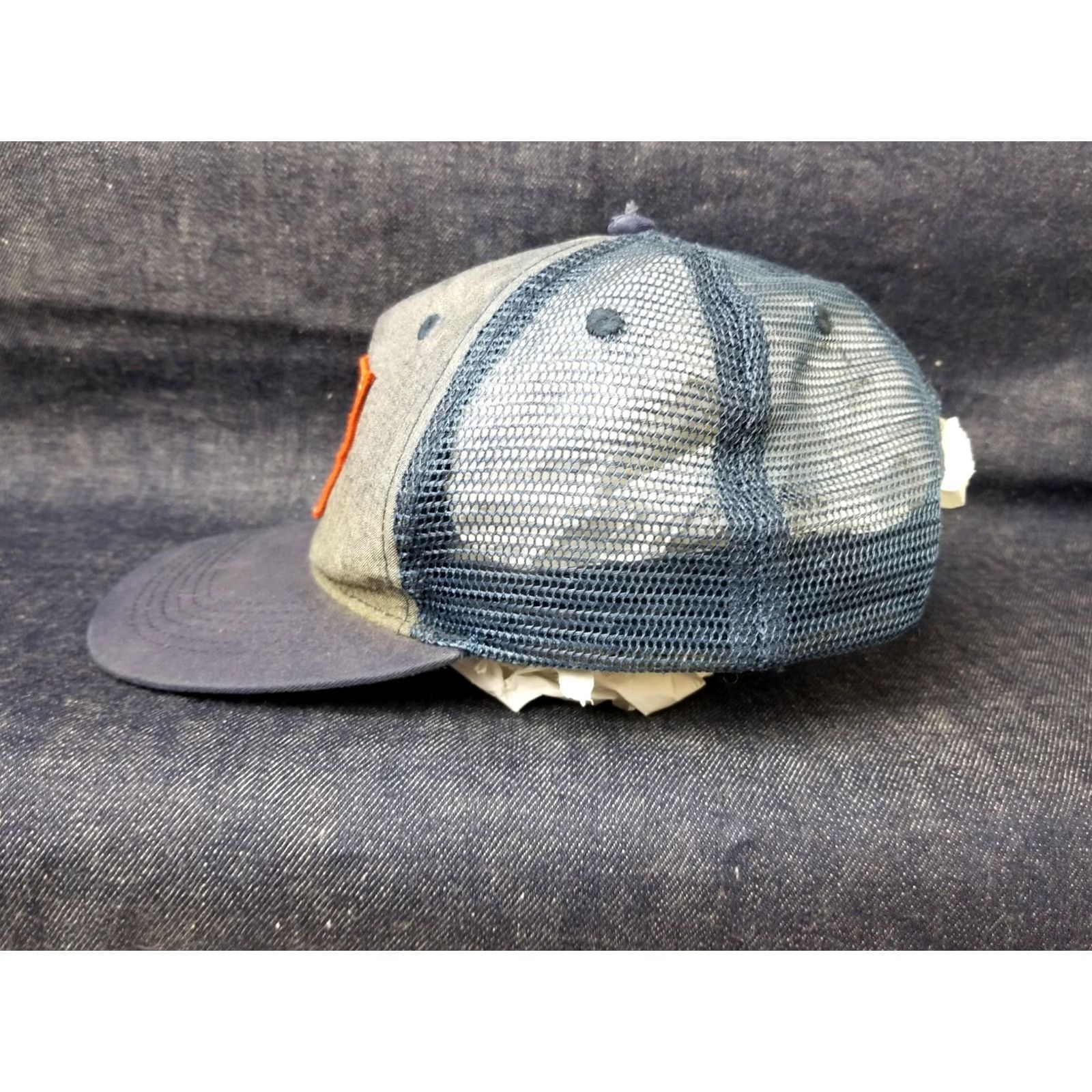 Obey VINTAGE OBEY SKATEBOARD TRUCKER HAT ONE SIZE Denim Blue Men Trucker Hat Hip Hop Style Size ONE SIZE - 3 Thumbnail