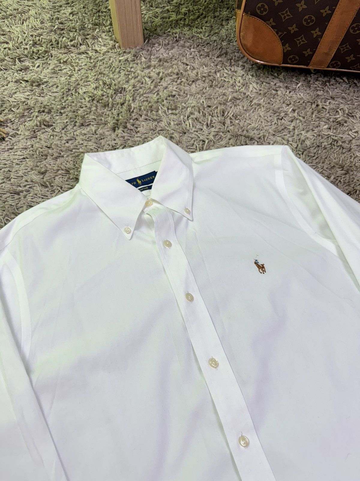 Polo Ralph Lauren White shirt Polo Ralph Lauren Oxford original old money item Size US L / EU 52-54 / 3 - 2 Thumbnail