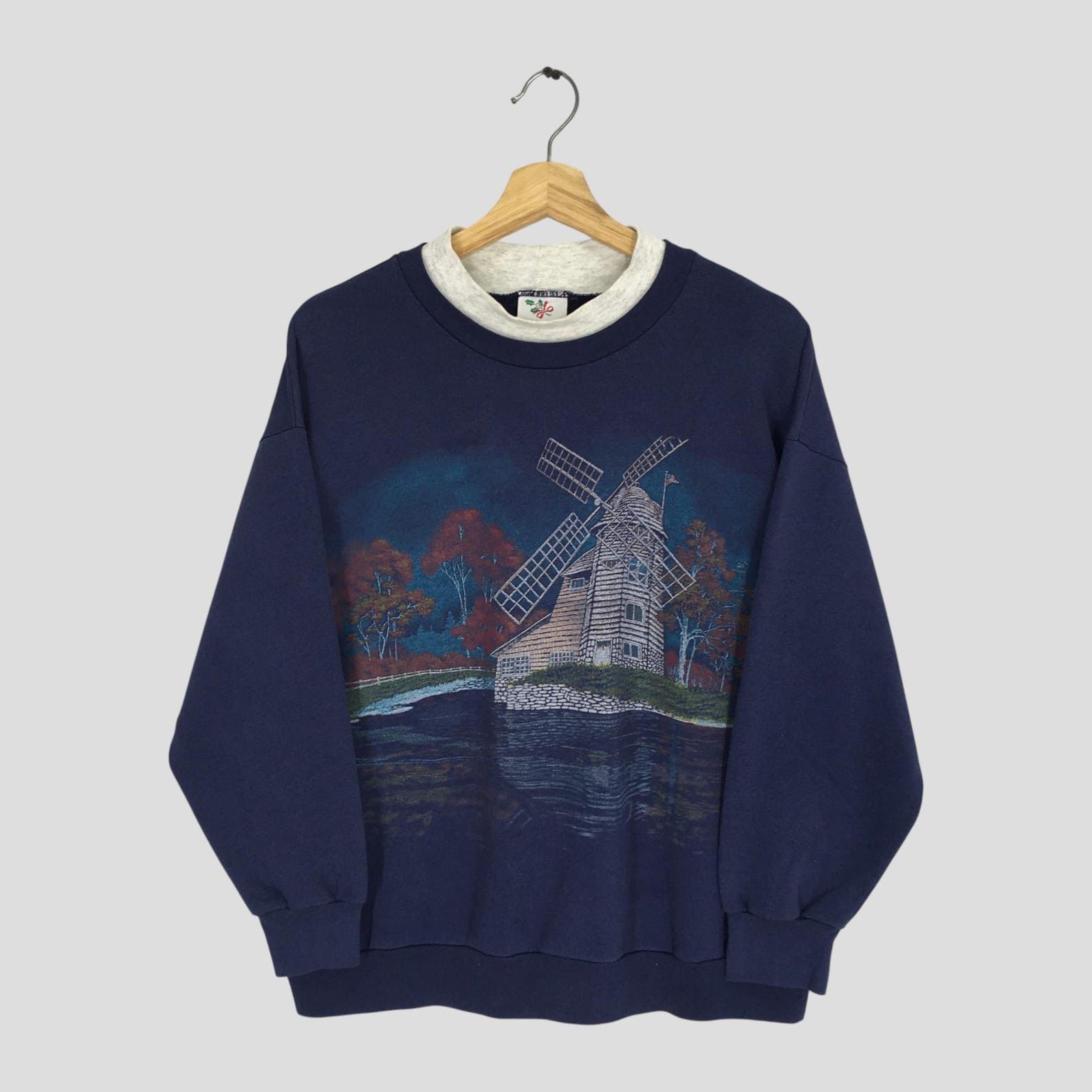 Vintage Vintage 90s Nutcracker Sweatshirt Windmill Lake Graphic Size US M / EU 48-50 / 2 - 1 Thumbnail