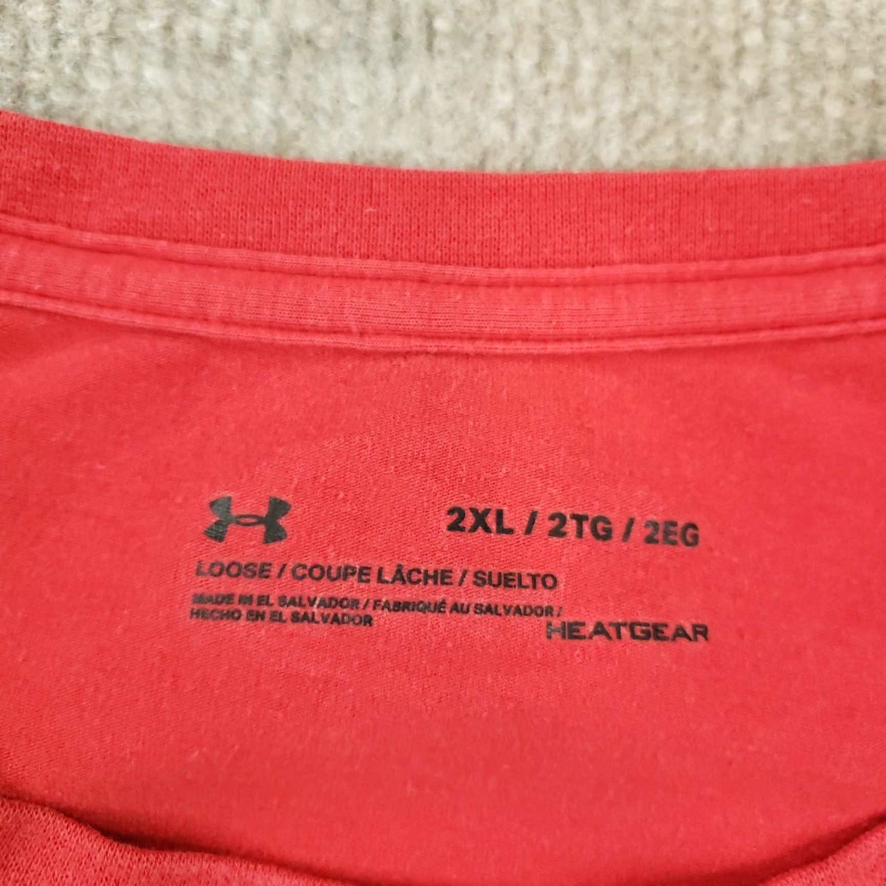 Under Armour Under Armour Mens Red Short Sleeve T-Shirt 2XL Stretch Crew Neck Size US XXL / EU 58 / 5 - 5 Thumbnail