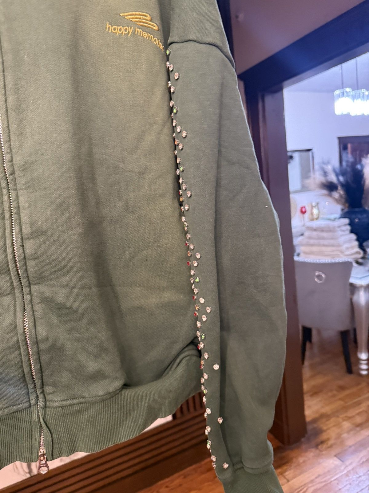 HMDD HMDD Crystal Zip Up Green Bean Size XL Size US XL / EU 56 / 4 - 5 Thumbnail