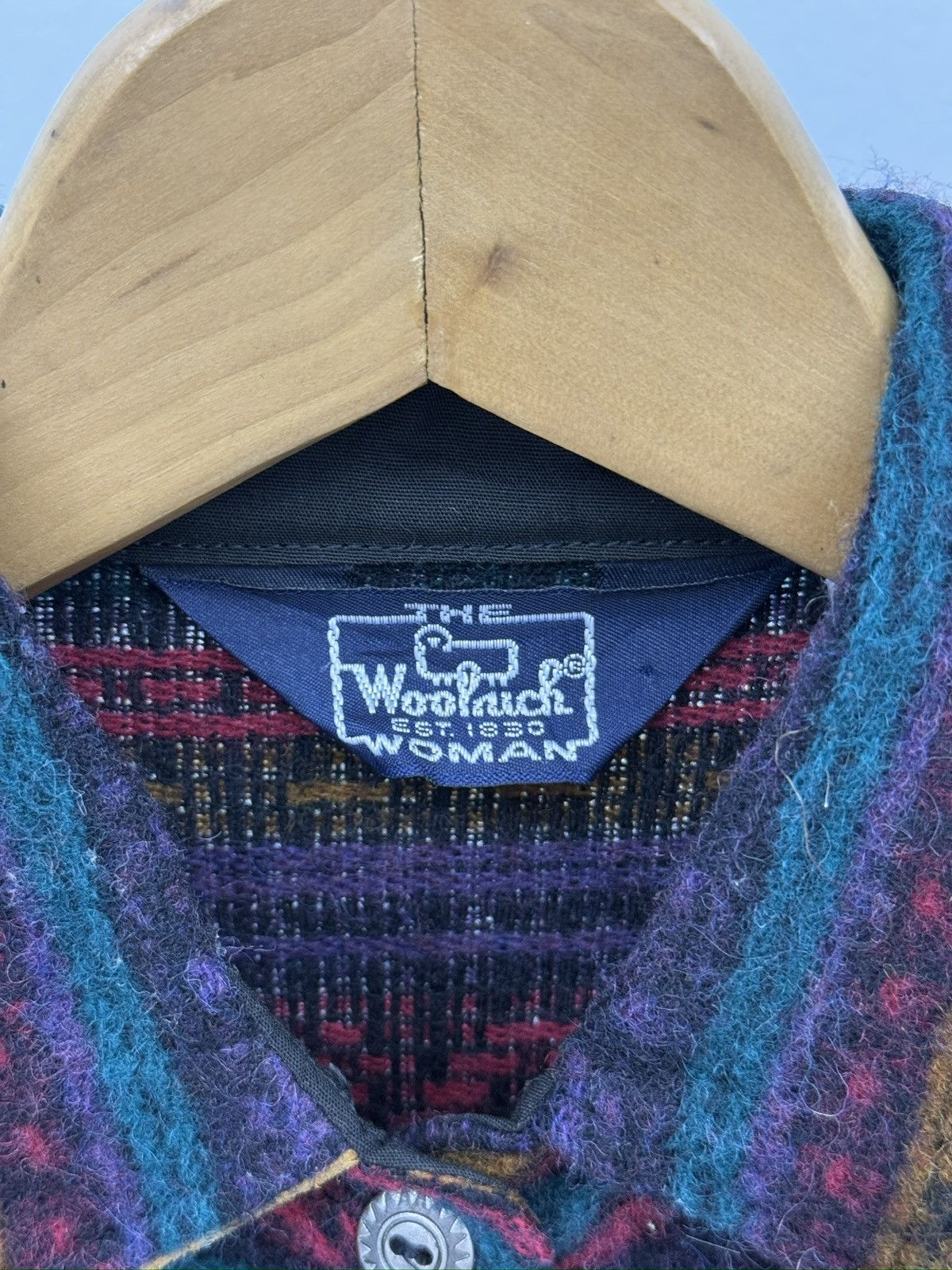 Woolrich Woolen Mills Vintage 70s - 80s WOOLRICH Knitted Wool Double Elbow Leather Size S / US 4 / IT 40 - 3 Thumbnail