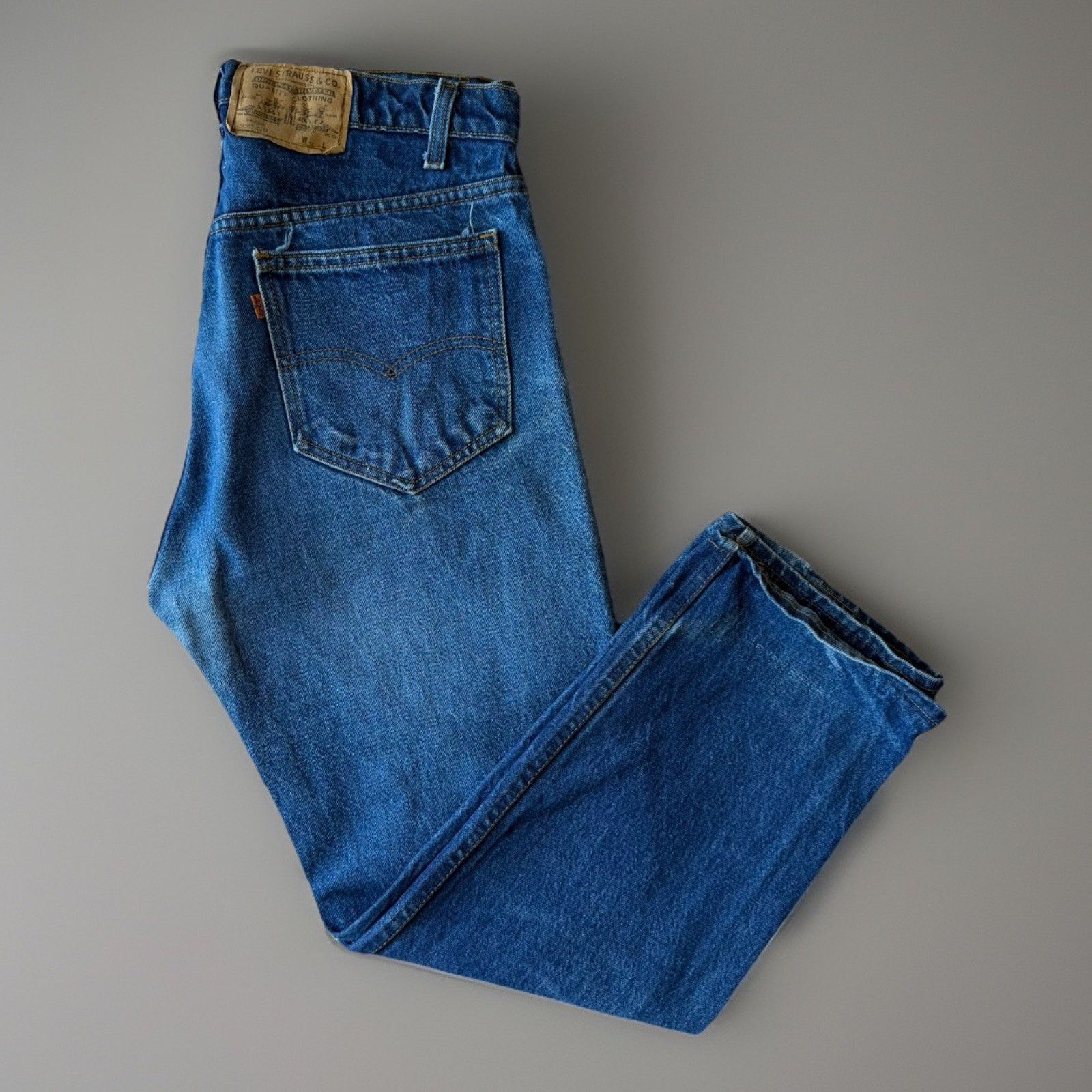 Levi's × Vintage Vintage Levis 505 Jeans 34 Blue Dark Wash Made In USA 80s Size US 34 / EU 50 - 1 Thumbnail