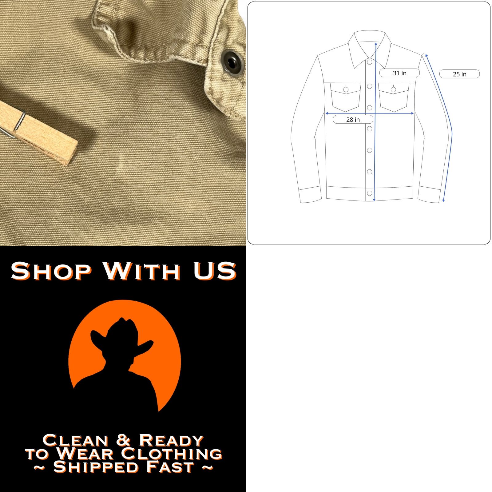 Vintage Dakota Grizzly Shirt Adult XL Brown Lined Shacket Canvas Workwear Barn Size US XL / EU 56 / 4 - 8 Thumbnail