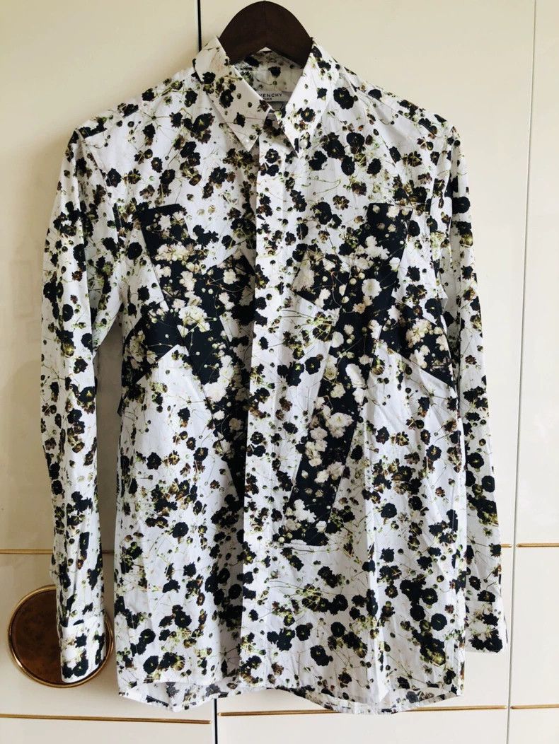 Givenchy Givenchy Size38 Men's floral shirt jacket, size 38, shoulde Size US M / EU 48-50 / 2 - 2 Thumbnail