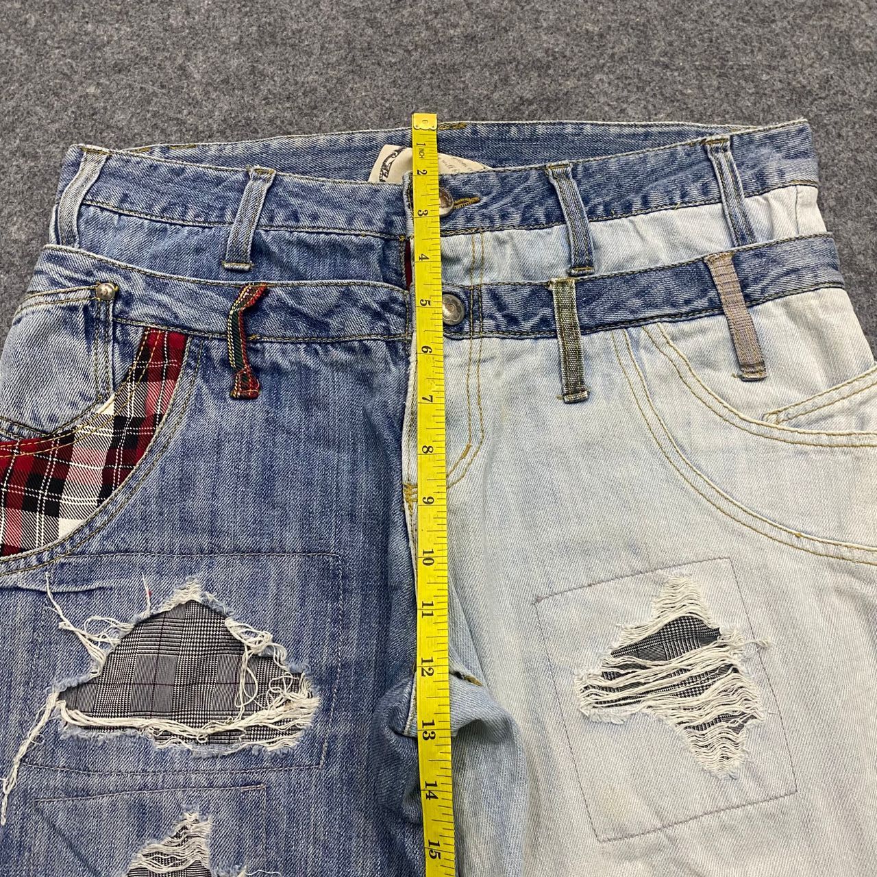 If Six Was Nine 💥Best Offer💥Japanese Brand Double Waist Distressed Denim Size US 34 / EU 50 - 5 Thumbnail