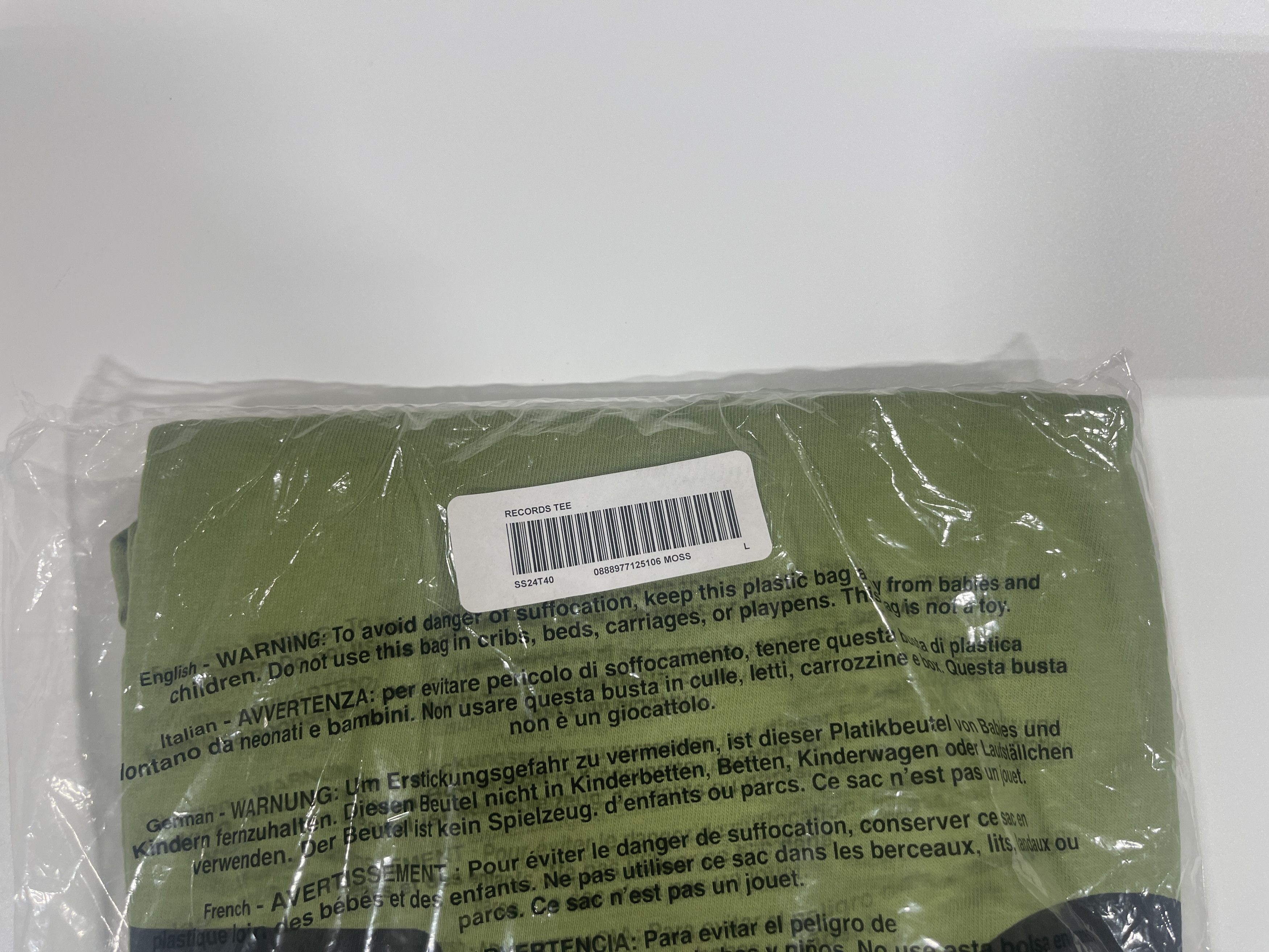 Supreme Supreme Records Tee Moss Green Size L Size US L / EU 52-54 / 3 - 3 Thumbnail