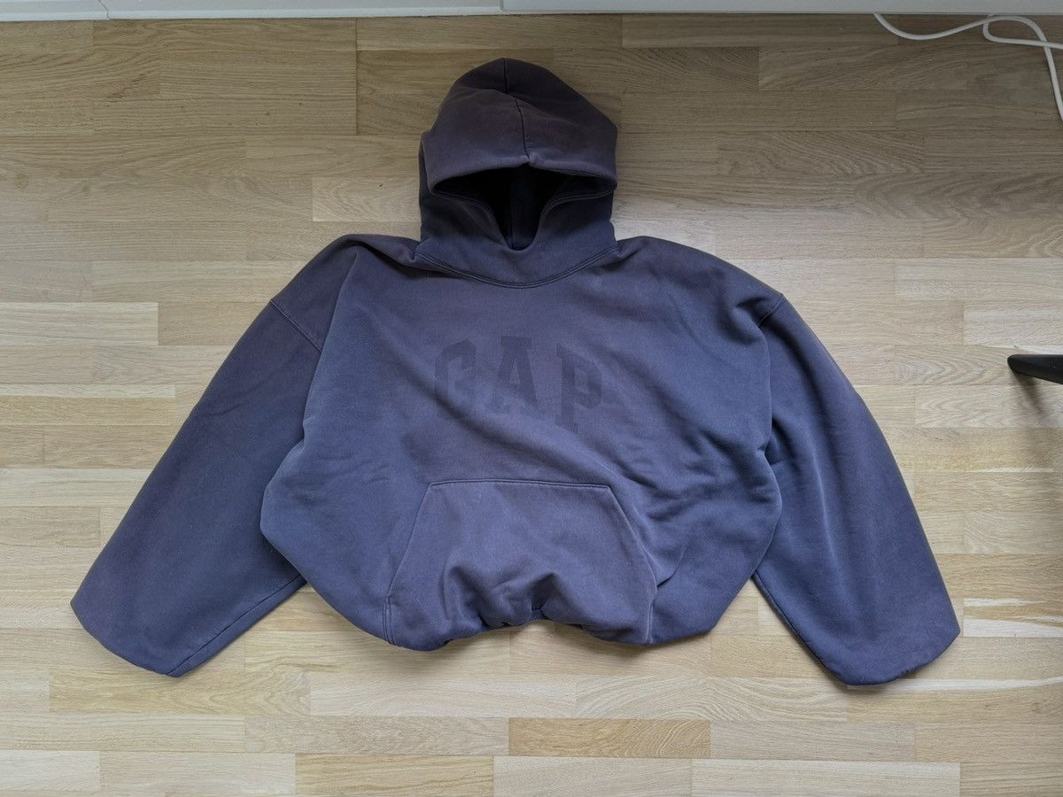 Balenciaga × Gap × Yeezy Yeezy Gap Dove Hoodie Dark Grey | Grailed