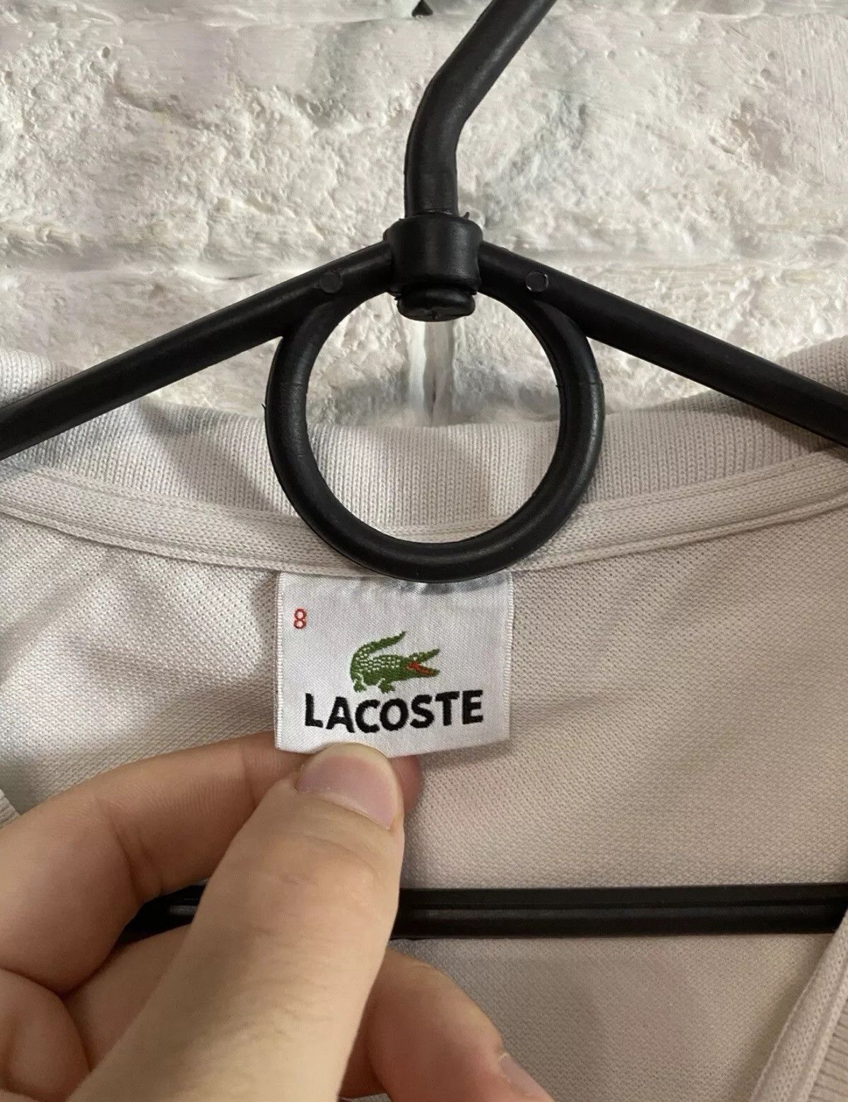 Lacoste Rare Lacoste Polo Spanish Logo Sz 8 Size US XL / EU 56 / 4 - 2 Thumbnail