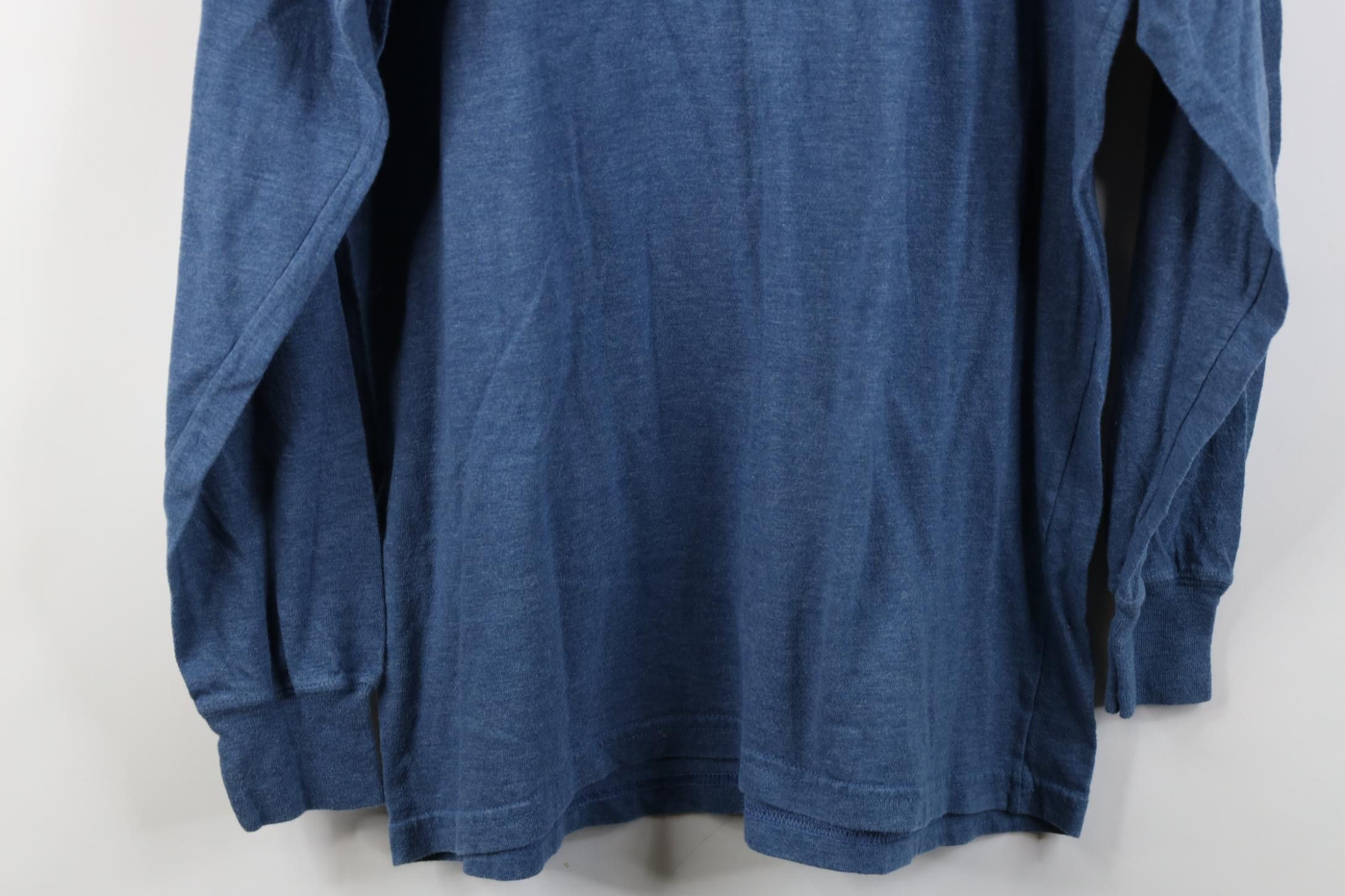 Vintage Vintage 90s Streetwear Blank Jersey Knit Long Sleeve T-Shirt Size US M / EU 48-50 / 2 - 11 Thumbnail