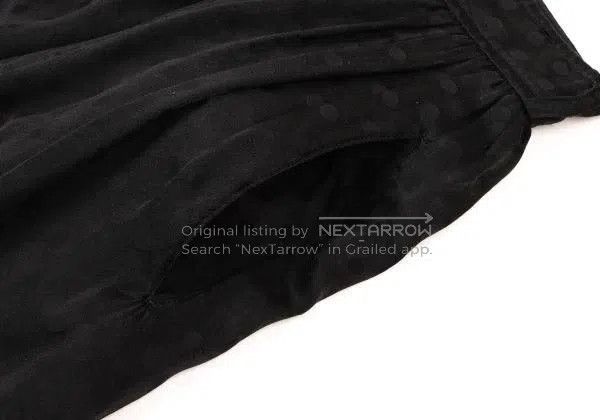 Comme des Garcons Comme des Garcons size M Black Retro Polka Dot Design Hare Size 23" - 5 Thumbnail