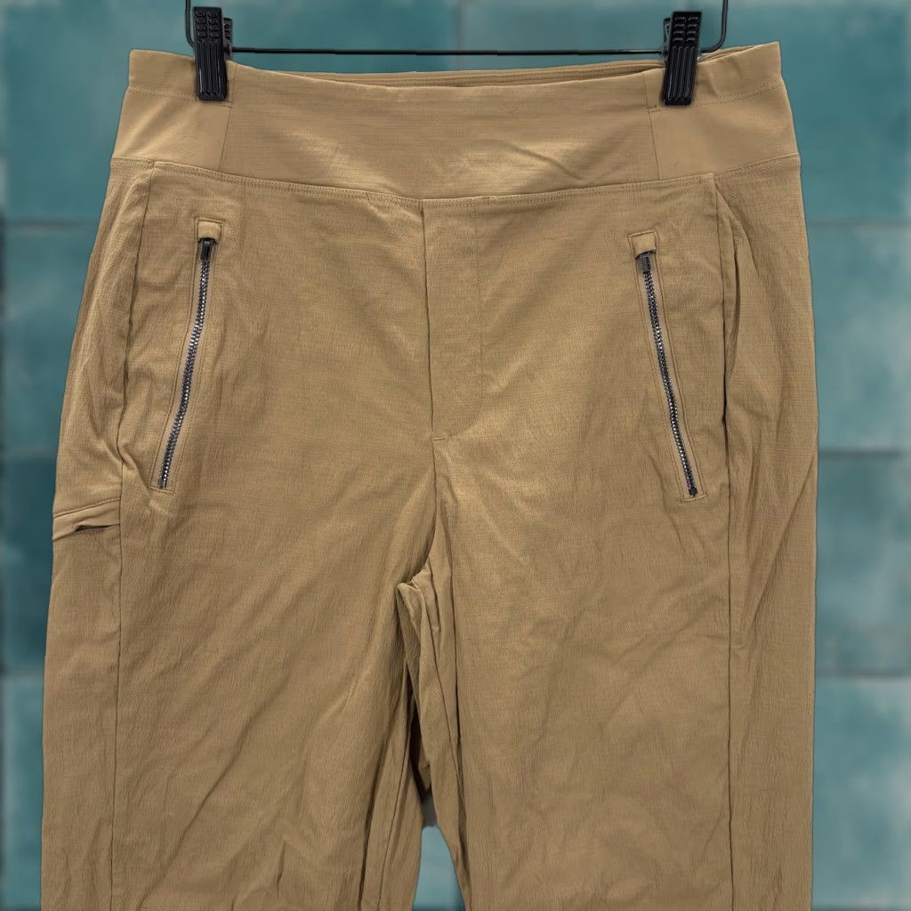 Athleta Athleta Jogger Pants Womens 6 Brown Nylon Spandex Lightweight Tapered Pockets Hiking Travel Yoga Activewear Casual Size 28" / US 6 / IT 42 - 1 Thumbnail