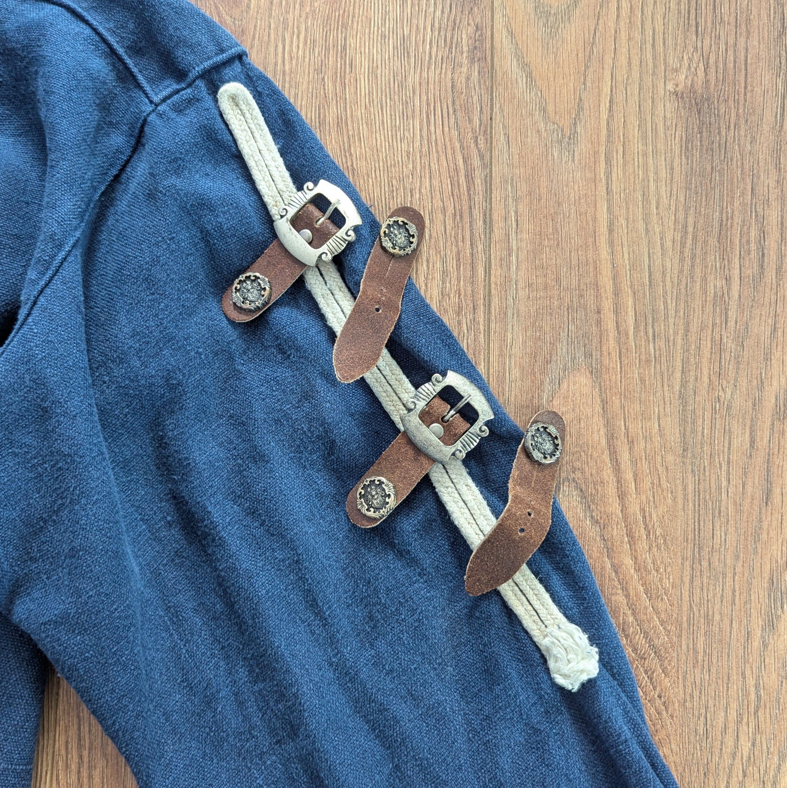 Other KAISER FRANZ Josef Trachten 100% Linen Shirt Made In Austria Size US M / EU 48-50 / 2 - 14 Thumbnail
