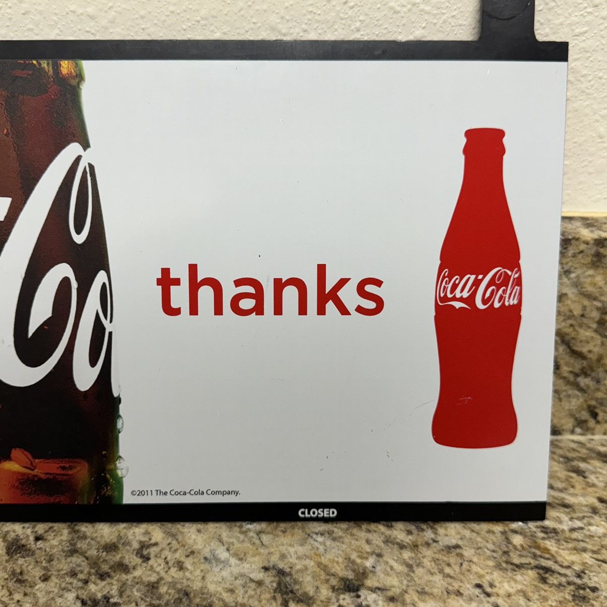 Other × Vintage 2011 Coca-Cola Company - Open/Close & Thanks Sign 8x14” Size ONE SIZE - 4 Thumbnail