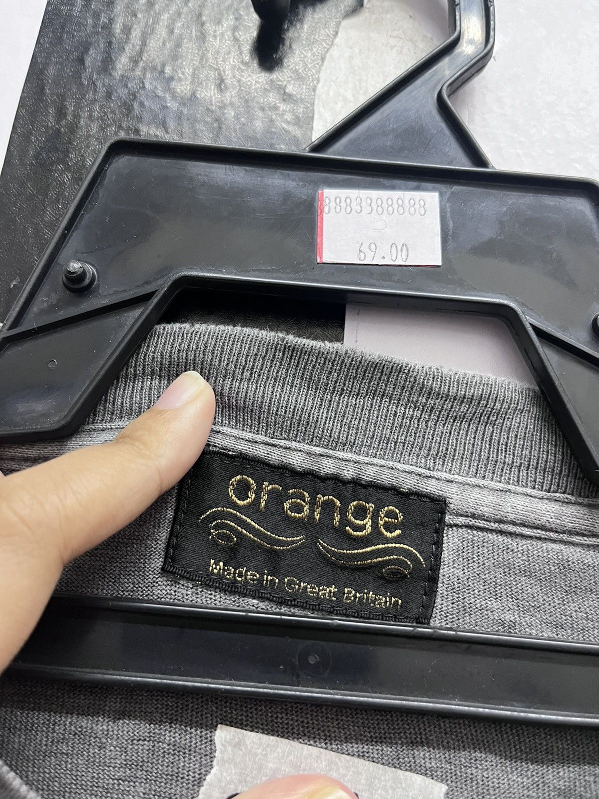 Japanese Brand × Vintage Graphic tee Orange made in britain Size US S / EU 44-46 / 1 - 3 Thumbnail