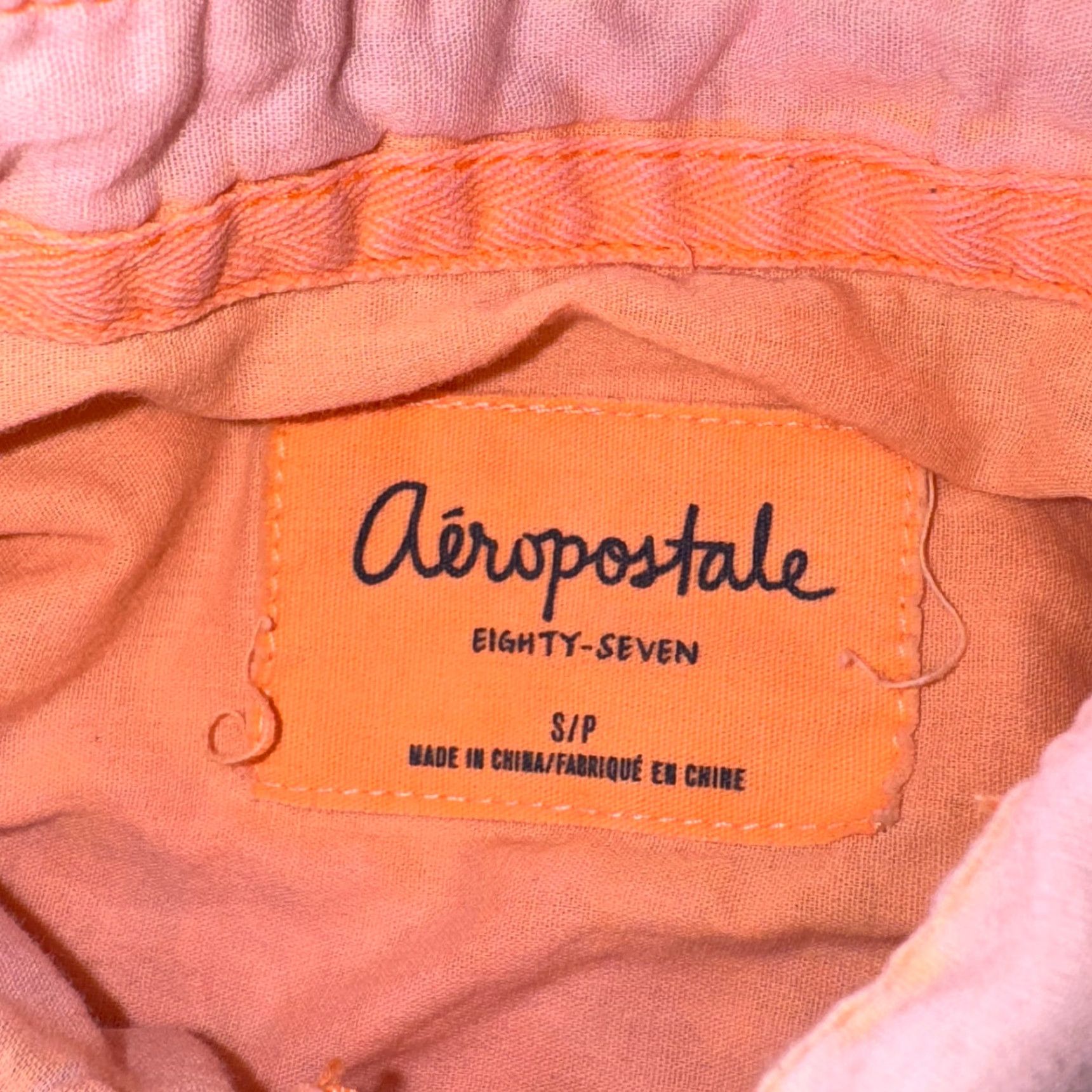 Polo Ralph Lauren VINTAGE Aeropostale Eighty Seven Top Women Long Sleeve Pink Orange Ombre Size S Y2K Size S / US 4 / IT 40 - 4 Thumbnail