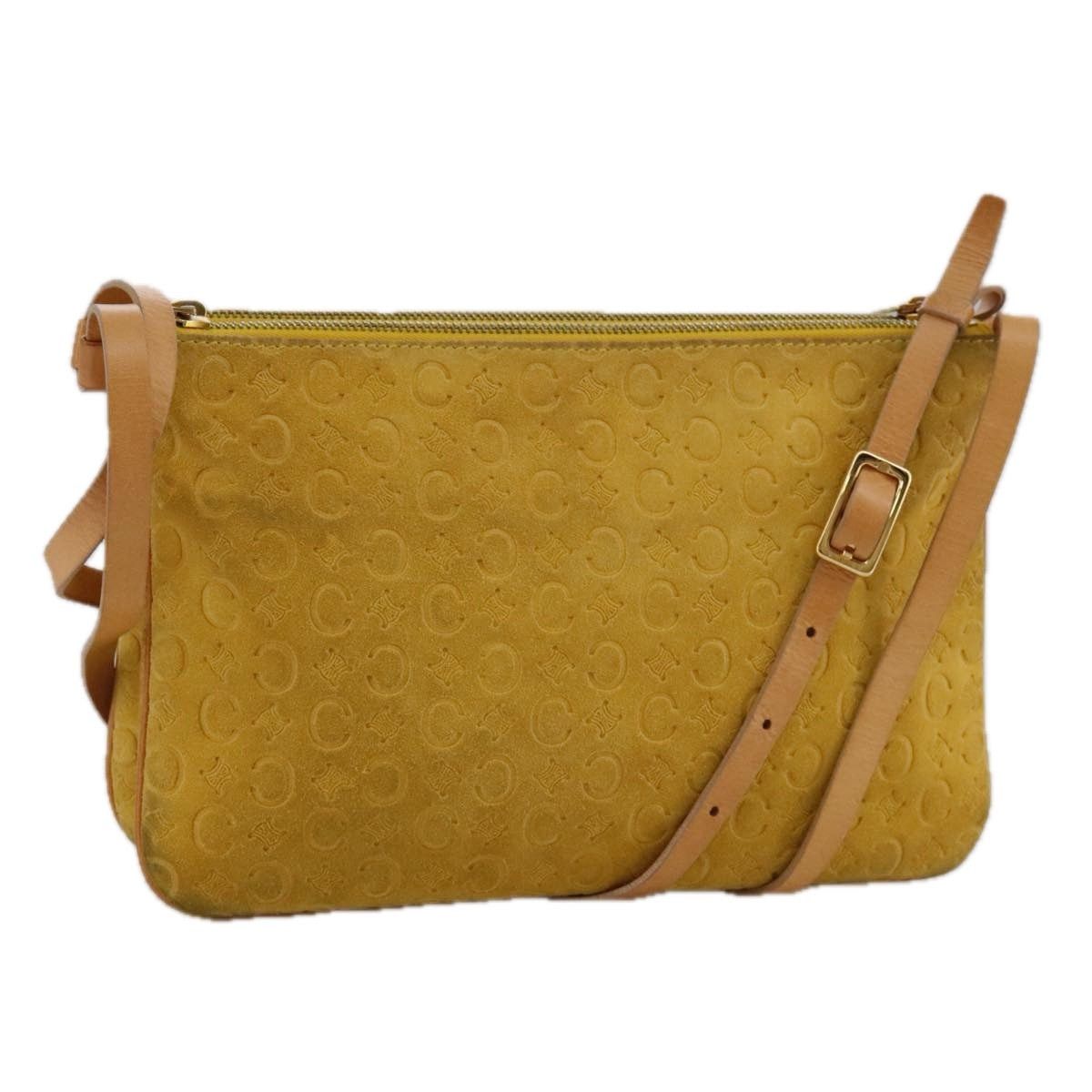 Celine CELINE C Macadam Canvas Shoulder Bag Yellow Size ONE SIZE - 1 Thumbnail