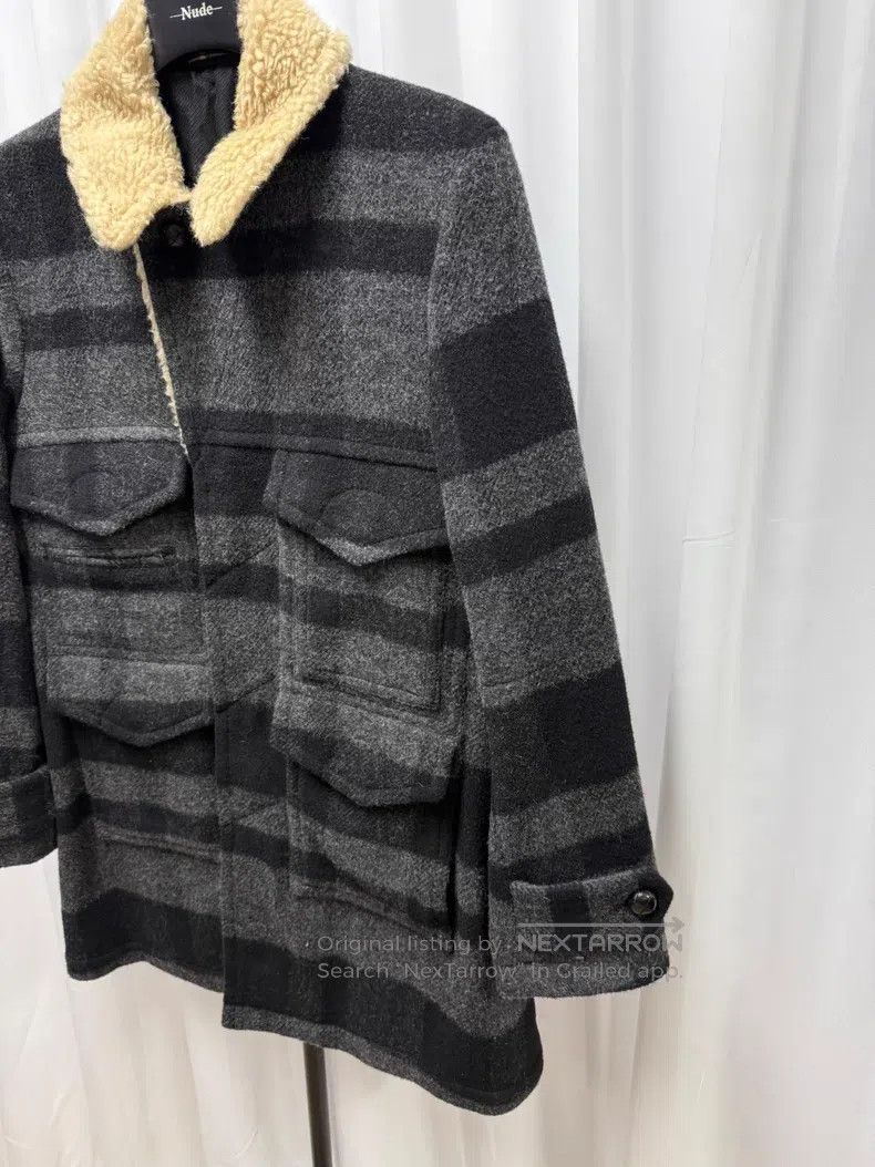 Number (N)ine Number (N)ine Fur collar wool coat Size US L / EU 52-54 / 3 - 2 Thumbnail