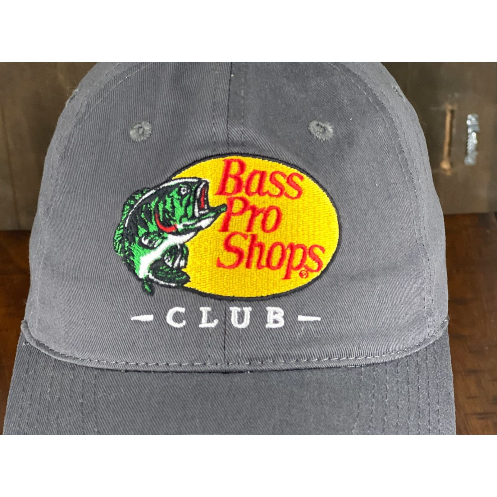 Bass Pro Shops Bass Pro Shops Hat Baseball Cap One Size Gray Cotton Adjustable Men Labeled Logo Hat Cap Size ONE SIZE - 7 Thumbnail