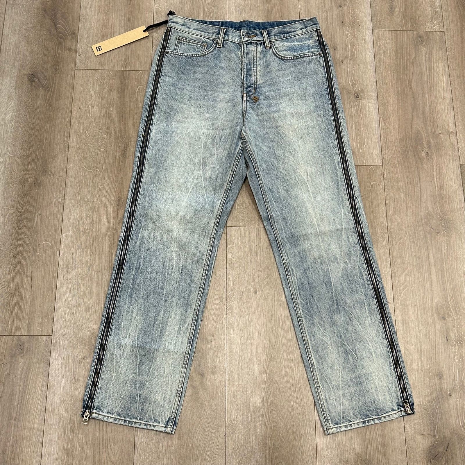 Ksubi new Ksubi Anti K Zip Leg Dynamite Relaxed Fit Jeans size 30 Size US 30 / EU 46 - 1 Thumbnail
