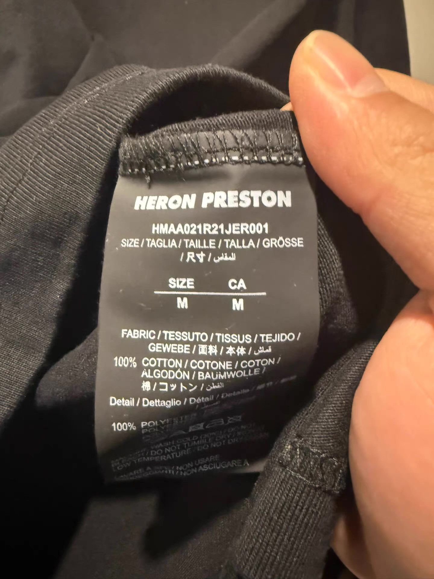 Heron Preston Heron Preston Embroidered Short Sleeve Tee。 Ｑ20 Size US M / EU 48-50 / 2 - 6 Thumbnail