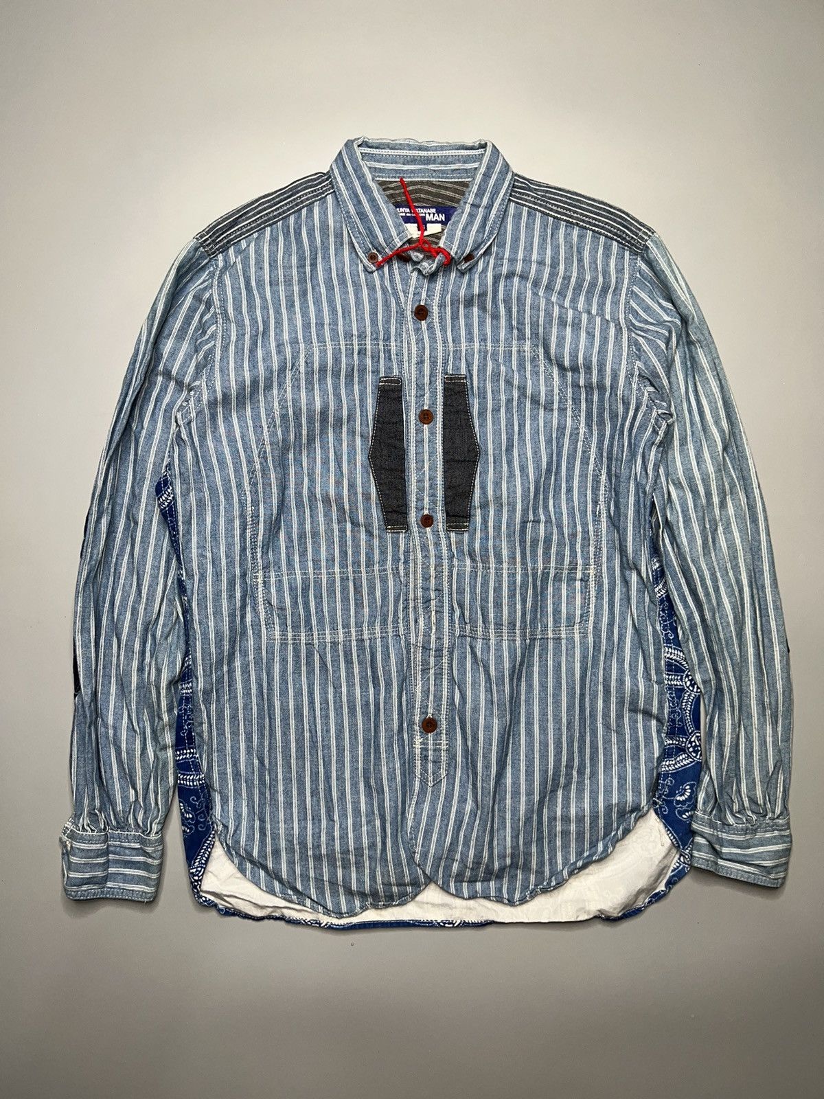 Comme des Garcons Junya Watanabe S/S 15 denim patchwork shirt Size US XS / EU 42 / 0 - 2 Thumbnail