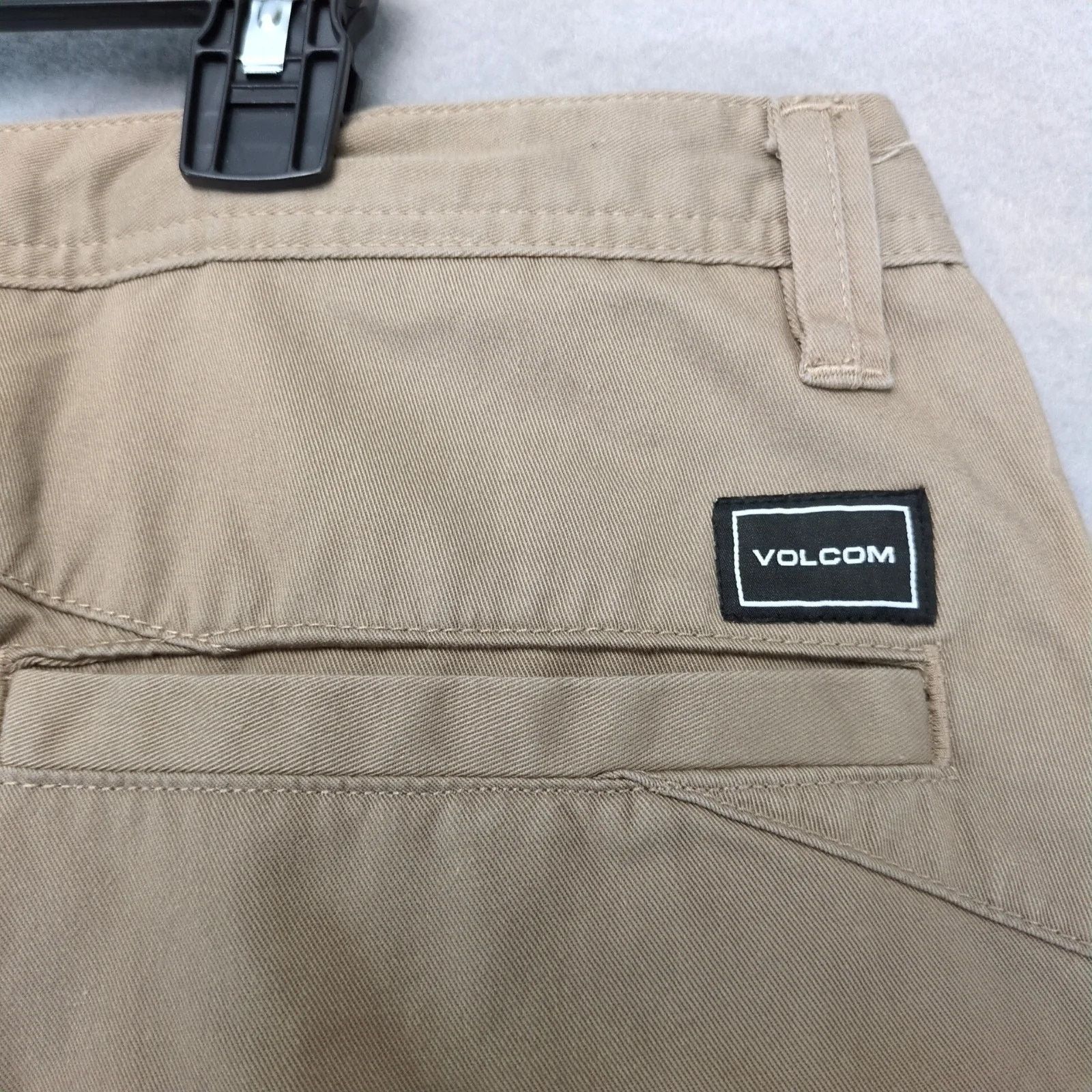 Volcom Volcom True to This Tan Khaki Chino Shorts 38x9.5" Pockets Size US 38 / EU 54 - 9 Thumbnail