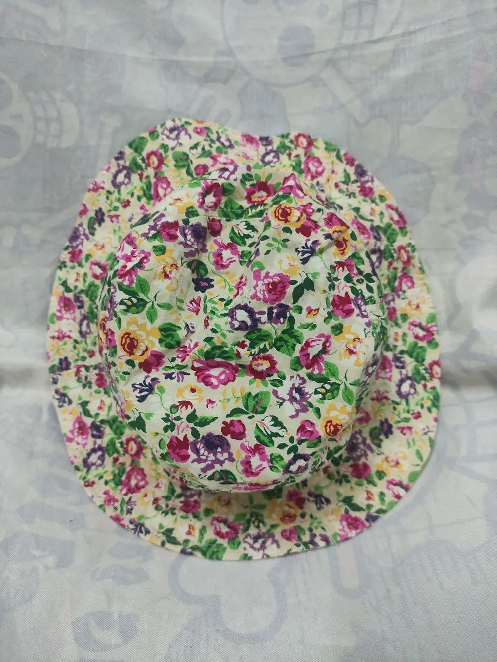 Kenzo × Vintage KENZO PARIS DESIGN FLORAL FULLPRINT BUCKET HAT Size ONE SIZE - 4 Thumbnail
